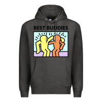 Charcoal Heather best buddies Premium Hoodie - artisFamous