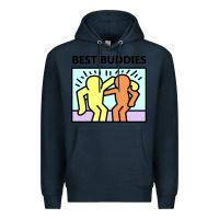Navy best buddies Premium Hoodie - artisFamous