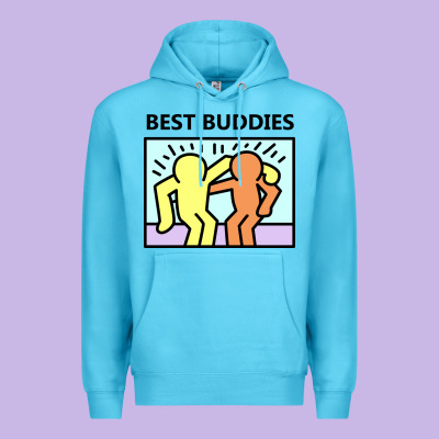 Best Buddies Premium Hoodie Designed By Artisfamous