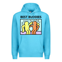 Ocean Blue best buddies Premium Hoodie - artisFamous