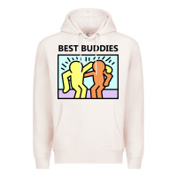 Pale Pink best buddies Premium Hoodie - artisFamous