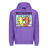 Purple best buddies Premium Hoodie - artisFamous