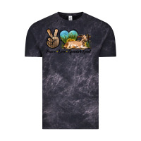 Cloud Black Peace Love Spanish Goat Vintage Tee - LillyAllenDesigns