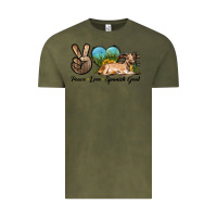Vintage Olive Peace Love Spanish Goat Vintage Tee - LillyAllenDesigns
