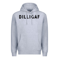 Heather Grey dilligaf do i look like  sarcastic humor Premium Hoodie - artisFamous