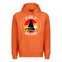 Carrot dingle ireland vintage sailboat 70s retro sunset Premium Hoodie - artisFamous