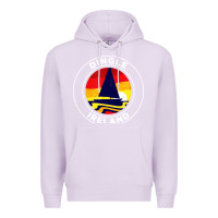 Lilac dingle ireland vintage sailboat 70s retro sunset Premium Hoodie - artisFamous