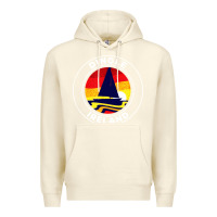 Sandshell dingle ireland vintage sailboat 70s retro sunset Premium Hoodie - artisFamous