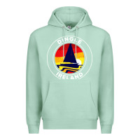 Seafoam dingle ireland vintage sailboat 70s retro sunset Premium Hoodie - artisFamous