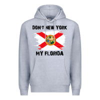 Heather Grey don't new york my florida t shirt flag Premium Hoodie - artisFamous