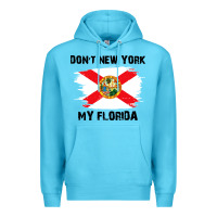 Ocean Blue don't new york my florida t shirt flag Premium Hoodie - artisFamous