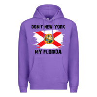 Purple don't new york my florida t shirt flag Premium Hoodie - artisFamous