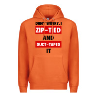 Carrot don't worry i zip tied and duct taped it Premium Hoodie - artisFamous