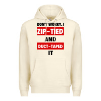 Sandshell don't worry i zip tied and duct taped it Premium Hoodie - artisFamous