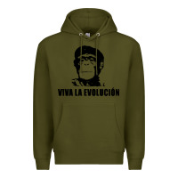 Army Green viva la evolucion Premium Hoodie - artisFamous