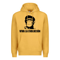 Mustard viva la evolucion Premium Hoodie - artisFamous