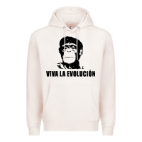 Pale Pink viva la evolucion Premium Hoodie - artisFamous