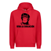 Red viva la evolucion Premium Hoodie - artisFamous