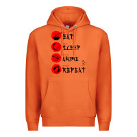 Carrot eat sleep anime repeat japanese Premium Hoodie - artisFamous