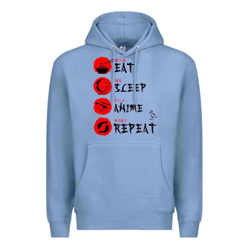 Eat Sleep Anime Repeat Japanese Premium Hoodie by artisFamous | Teevron