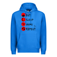 True Royal eat sleep anime repeat japanese Premium Hoodie - artisFamous