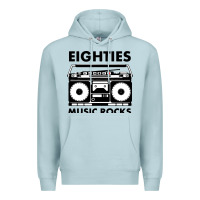 Blue Mist eighties music rocks Premium Hoodie - artisFamous