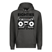 Charcoal Heather eighties music rocks Premium Hoodie - artisFamous