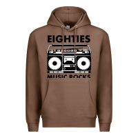 Chestnut eighties music rocks Premium Hoodie - artisFamous