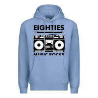 Colony Blue eighties music rocks Premium Hoodie - artisFamous