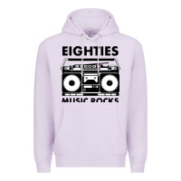 Lilac eighties music rocks Premium Hoodie - artisFamous