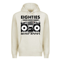 Oatmeal Heather eighties music rocks Premium Hoodie - artisFamous