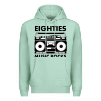 Seafoam eighties music rocks Premium Hoodie - artisFamous