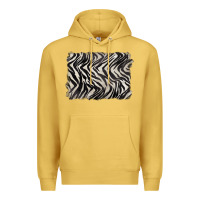 Antique Gold zebra pattern background Premium Hoodie - BarkalooDesign