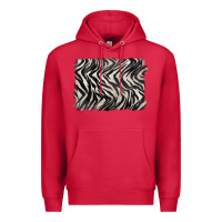 Cardinal zebra pattern background Premium Hoodie - BarkalooDesign
