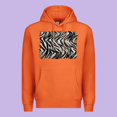 Zebra Pattern Background Premium Hoodie Designed By Barkaloodesign