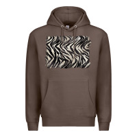 Coffee zebra pattern background Premium Hoodie - BarkalooDesign