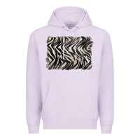 Lilac zebra pattern background Premium Hoodie - BarkalooDesign