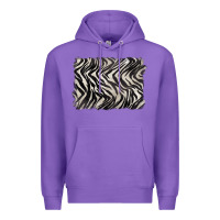 Purple zebra pattern background Premium Hoodie - BarkalooDesign