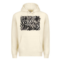 Sandshell zebra pattern background Premium Hoodie - BarkalooDesign