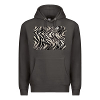 Smoke zebra pattern background Premium Hoodie - BarkalooDesign