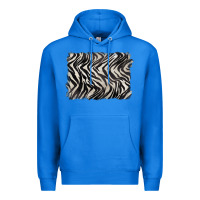 True Royal zebra pattern background Premium Hoodie - BarkalooDesign