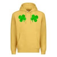 Antique Gold four leaf clover Premium Hoodie - artisFamous