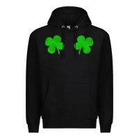 Black four leaf clover Premium Hoodie - artisFamous