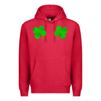 Cardinal four leaf clover Premium Hoodie - artisFamous