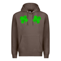 Coffee four leaf clover Premium Hoodie - artisFamous