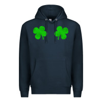 Navy four leaf clover Premium Hoodie - artisFamous