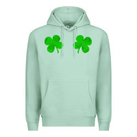 Seafoam four leaf clover Premium Hoodie - artisFamous