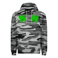 Slate Camo four leaf clover Premium Hoodie - artisFamous