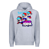 Heather Grey friday night funkin boyfriend Premium Hoodie - artisFamous