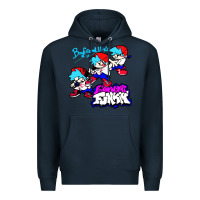 Navy friday night funkin boyfriend Premium Hoodie - artisFamous